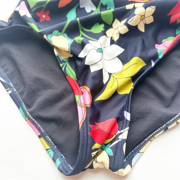 Kate Spade Floral One Piece Swimsuit - Black and Multicolor, Never Worn! No tags - Picture 8 of 14